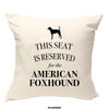 American foxhound cushion, dog pillow, american foxhound pillow, cover cotton canvas print, dog lover gift for her 40 x 40 50 x 50 210