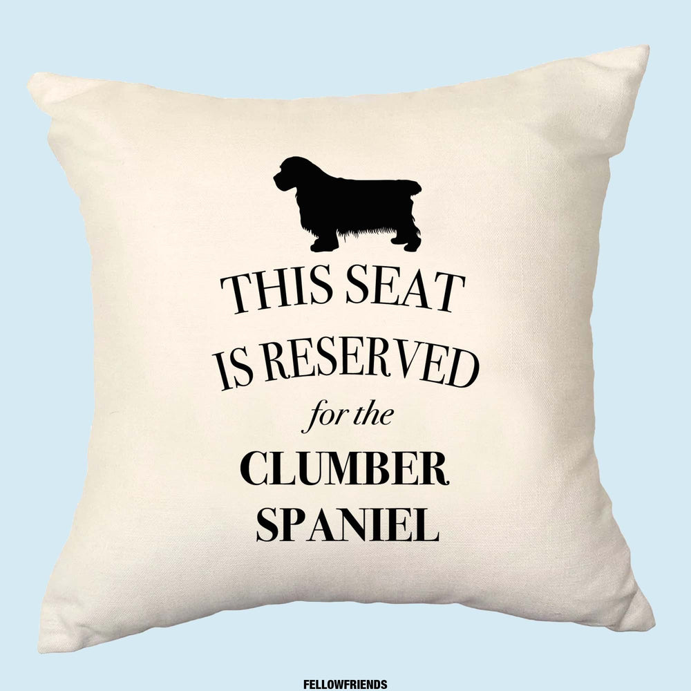 Clumber spaniel cushion, dog pillow, clumber spaniel pillow, cover cotton canvas print, dog lover gift for her 40x40 50x50 165