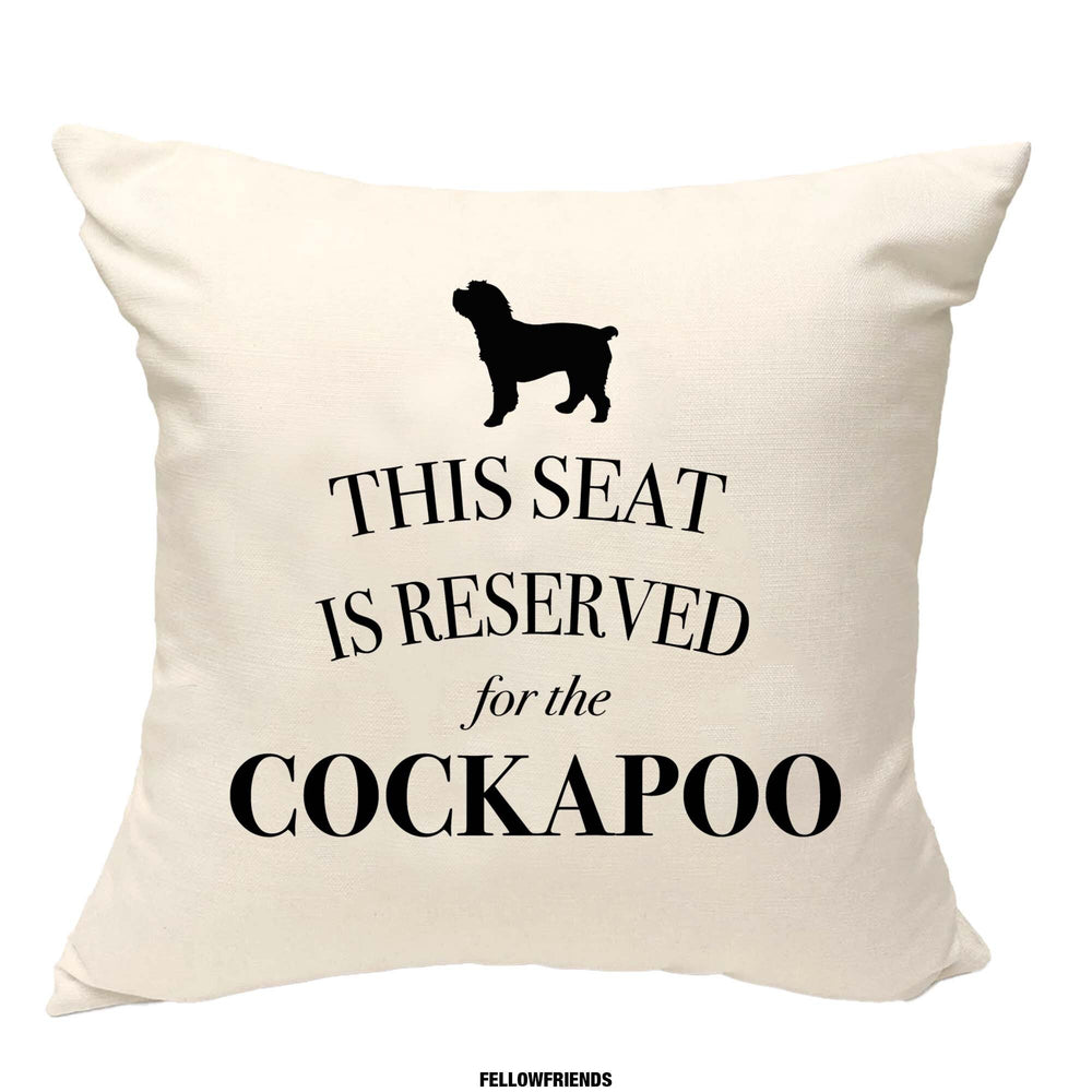 Cockapoo cushion, dog pillow, cockapoo pillow, cover cotton canvas print, dog lover gift for her 40 x 40 50 x 50 201