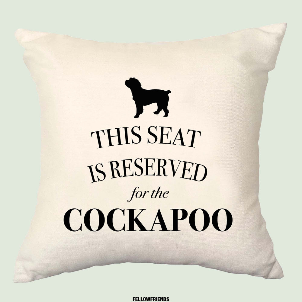 Cockapoo cushion, dog pillow, cockapoo pillow, cover cotton canvas print, dog lover gift for her 40 x 40 50 x 50 201