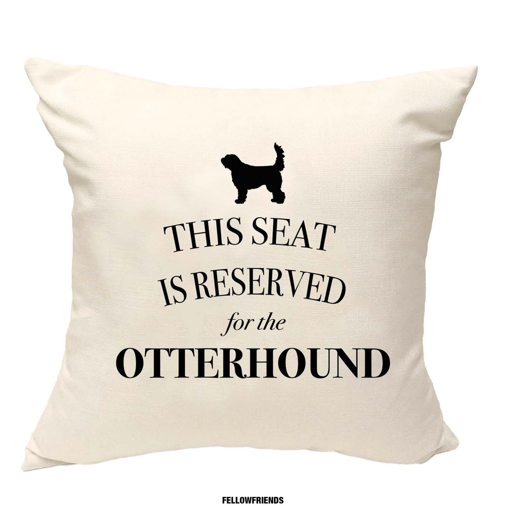 Otterhound cushion, dog pillow, otterhound pillow, cover cotton canvas print, dog lover gift for her 40 x 40 50 x 50 206