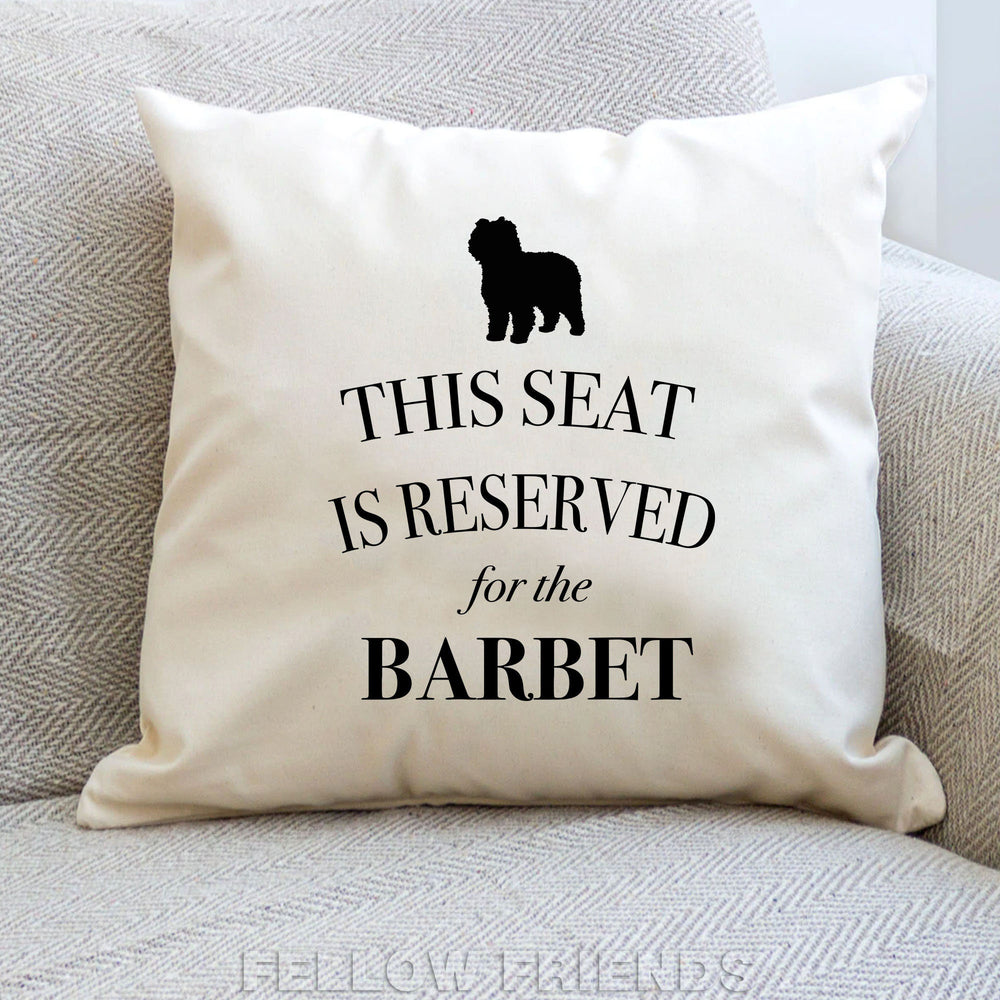 Barbet dog pillow, barbet dog cushion, dog pillow, gift for dog lovers, cover cotton canvas print, dog lover gift for her 40x40 50x50 244