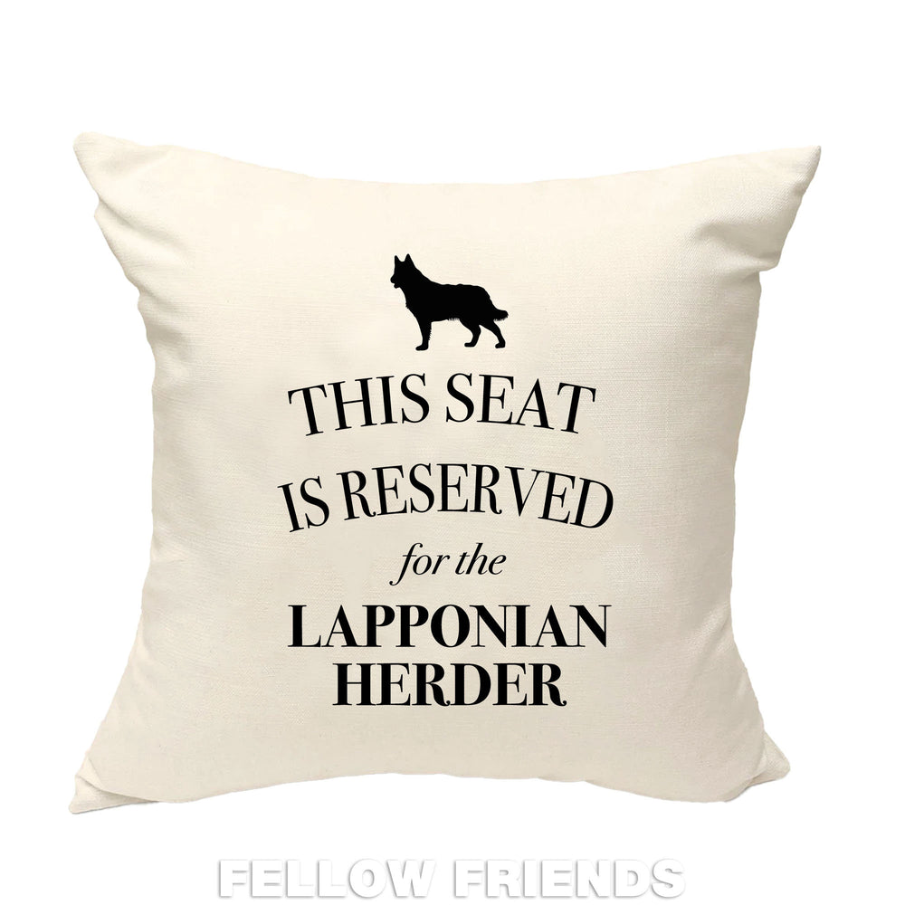 Lapponian herder cushion, dog pillow, lapponian herder pillow, gift for dog lover, cover cotton canvas print, dog lover gift 40x40 50x50 365