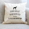 Vanjari hound dog cushion, dog pillow, vanjari hound dog pillow, gifts for dog lovers, cover cotton canvas print, dog gift 40x40 50x50 298