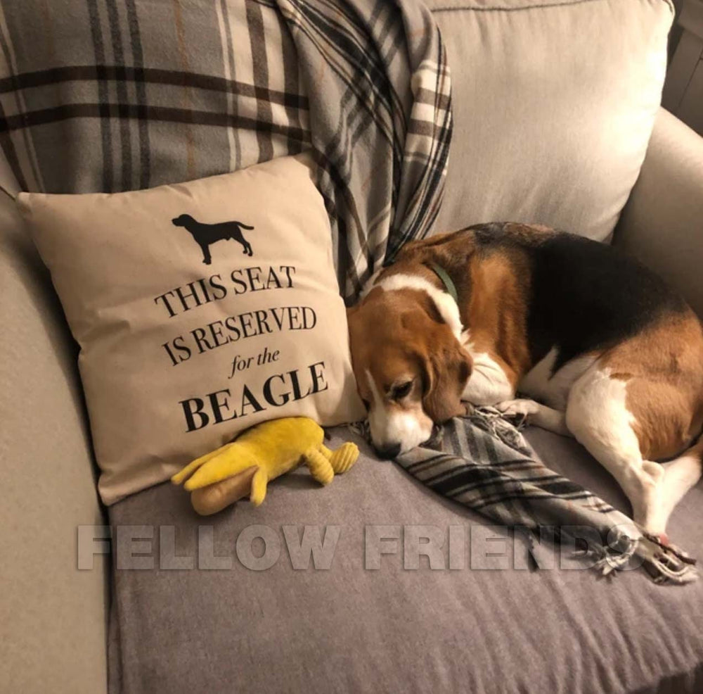 Beagle cushion, dog pillow, beagle pillow, cover cotton canvas print, dog lover gift for her 40 x 40 50 x 50 214