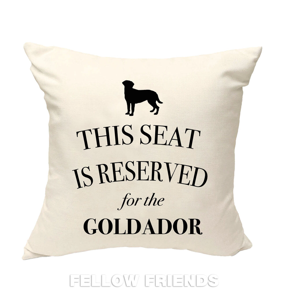 Goldador dog pillow, goldador dog cushion, dog pillow, gift for dog lover, cover cotton canvas print, dog lover gift for her 40x40 50x50 417