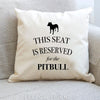 Pitbull pillow, pitbull dog cushion, gift for dog lover, dog pillow, cover cotton canvas print, dog lover gift for her 40 x 40 50 x 50 455