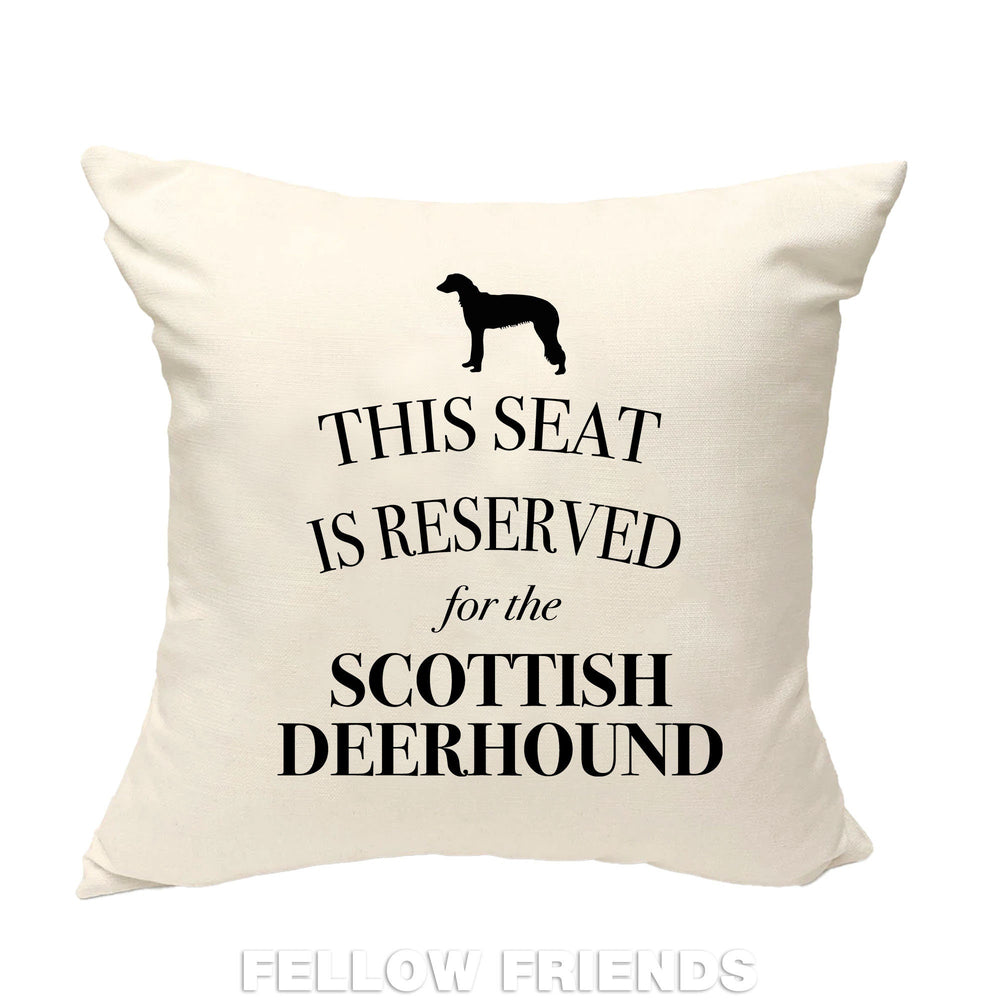 Scottish deerhound pillow, scottish deerhound cushion, dog pillow, gift for dog lover, cover cotton canvas print, dog gift 40x40 50x50 447