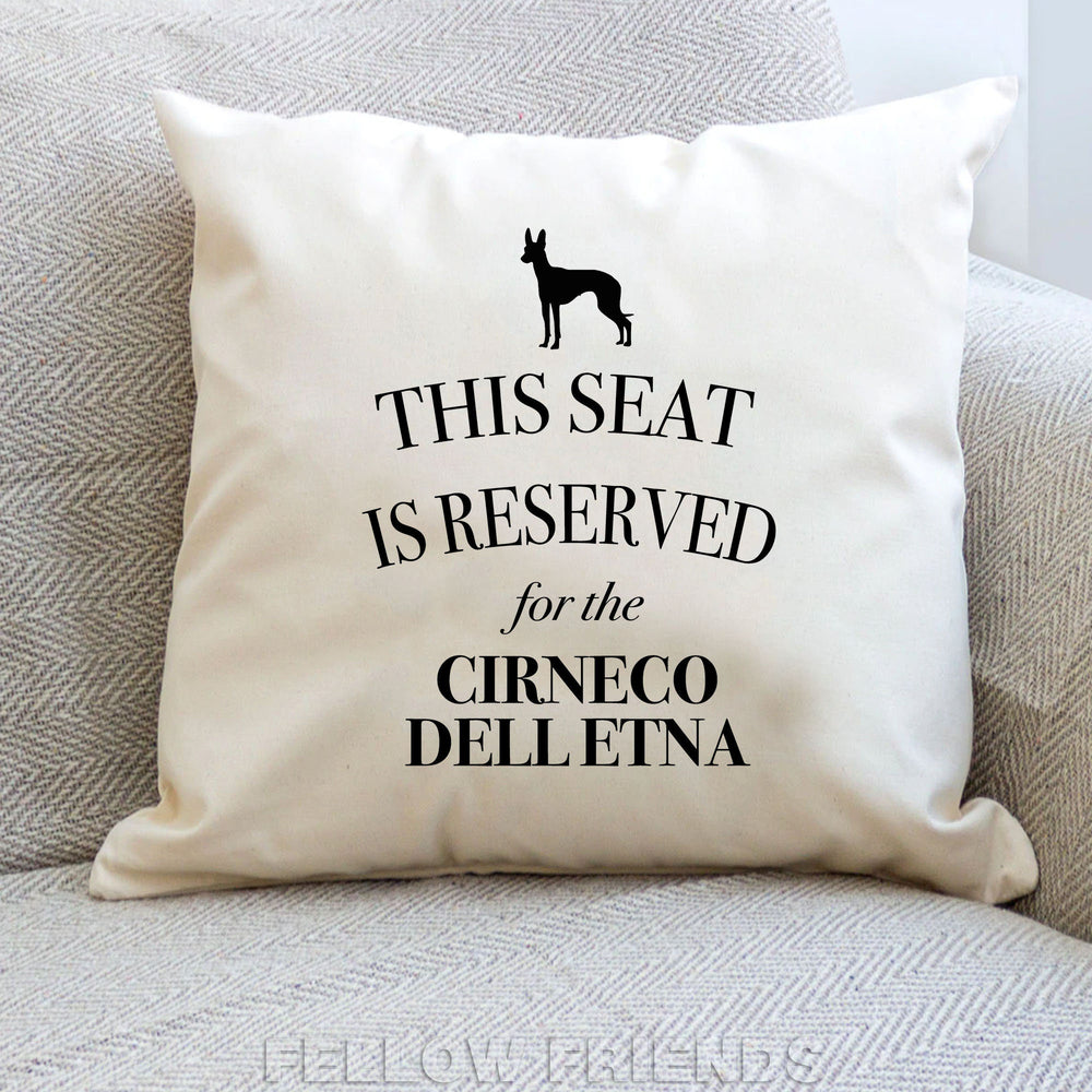 Cirneco dell'etna dog pillow, dog pillow, cirneco dell'etna cushion, gift for dog lover, cover cotton canvas print, dog gift 40x40 50x50 400