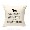 Cesky terrier dog pillow, dog pillow, cesky terrier dog cushion, gift for dog lover, cover cotton canvas print, dog gift 40x40 50x50 395