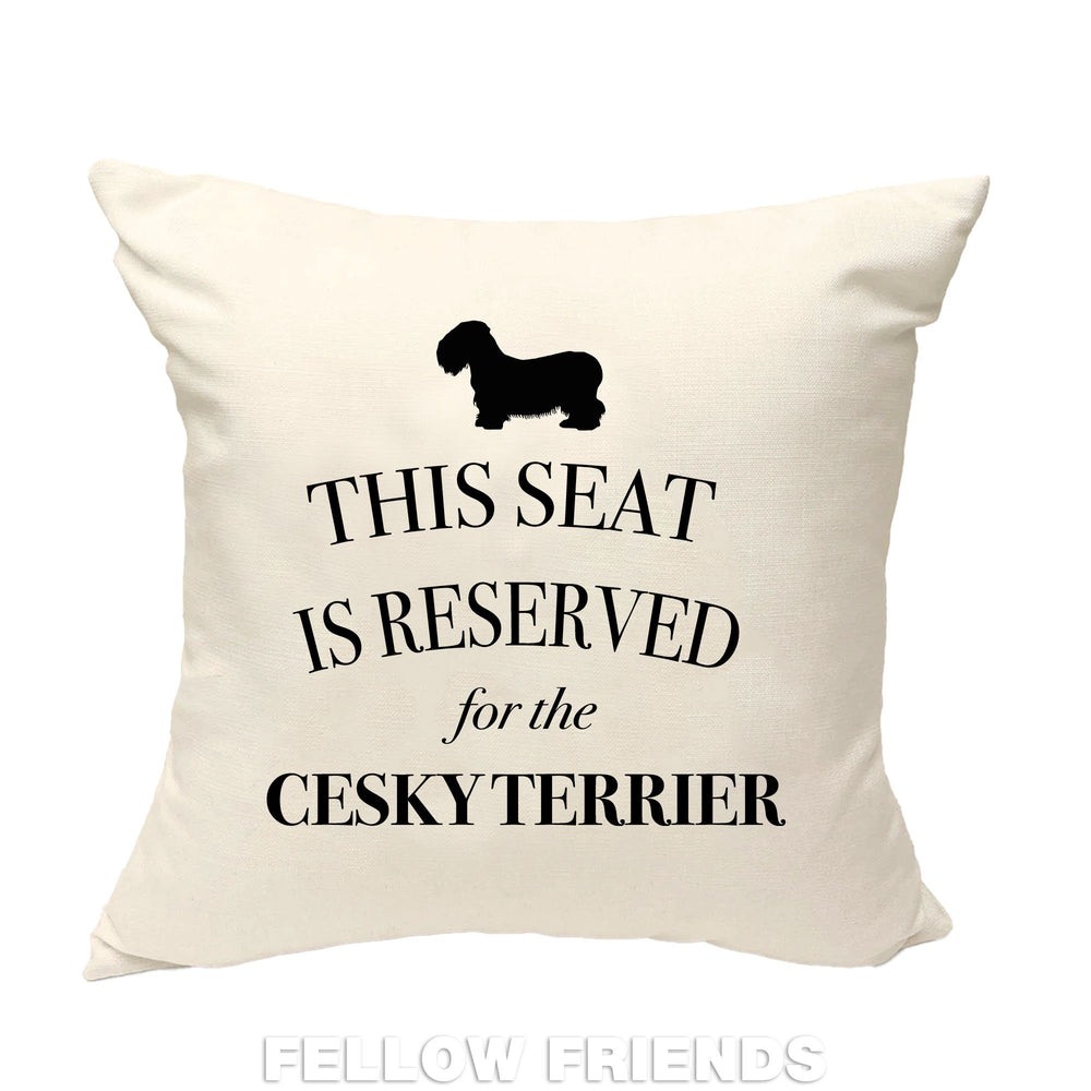 Cesky terrier dog pillow, dog pillow, cesky terrier dog cushion, gift for dog lover, cover cotton canvas print, dog gift 40x40 50x50 395