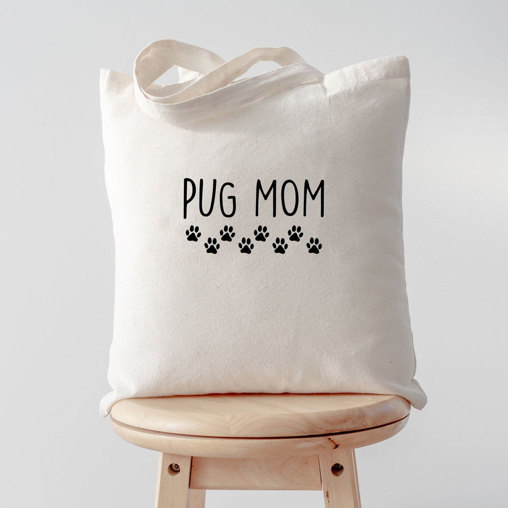 Pug tote bag, Pug mom, Pug mum, Pug gifts, Pug tote, Pug bag, Pug Lover, Shopping bag, Tote bag, 1715