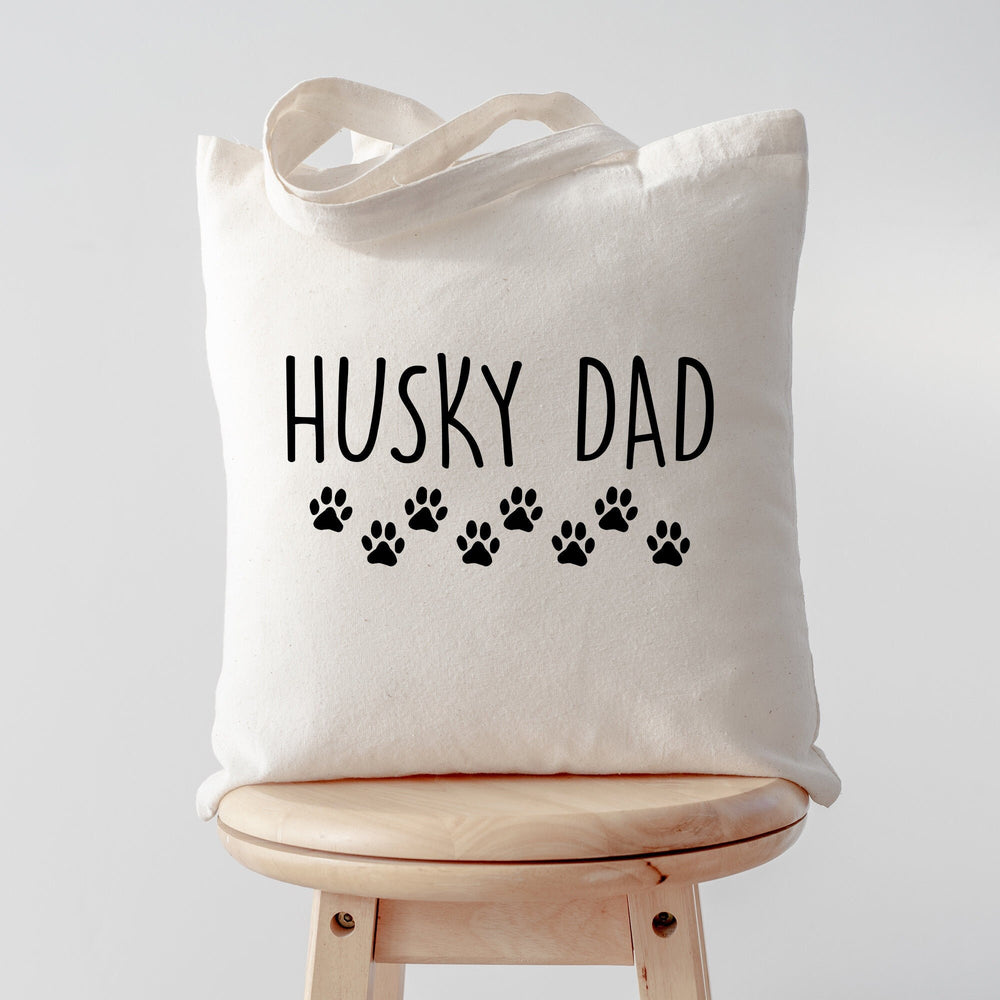 Husky tote bag, Husky papa, Husky dad, Husky gifts, Husky tote, Husky dad tote, Tote bag, Shopping bag, 1710