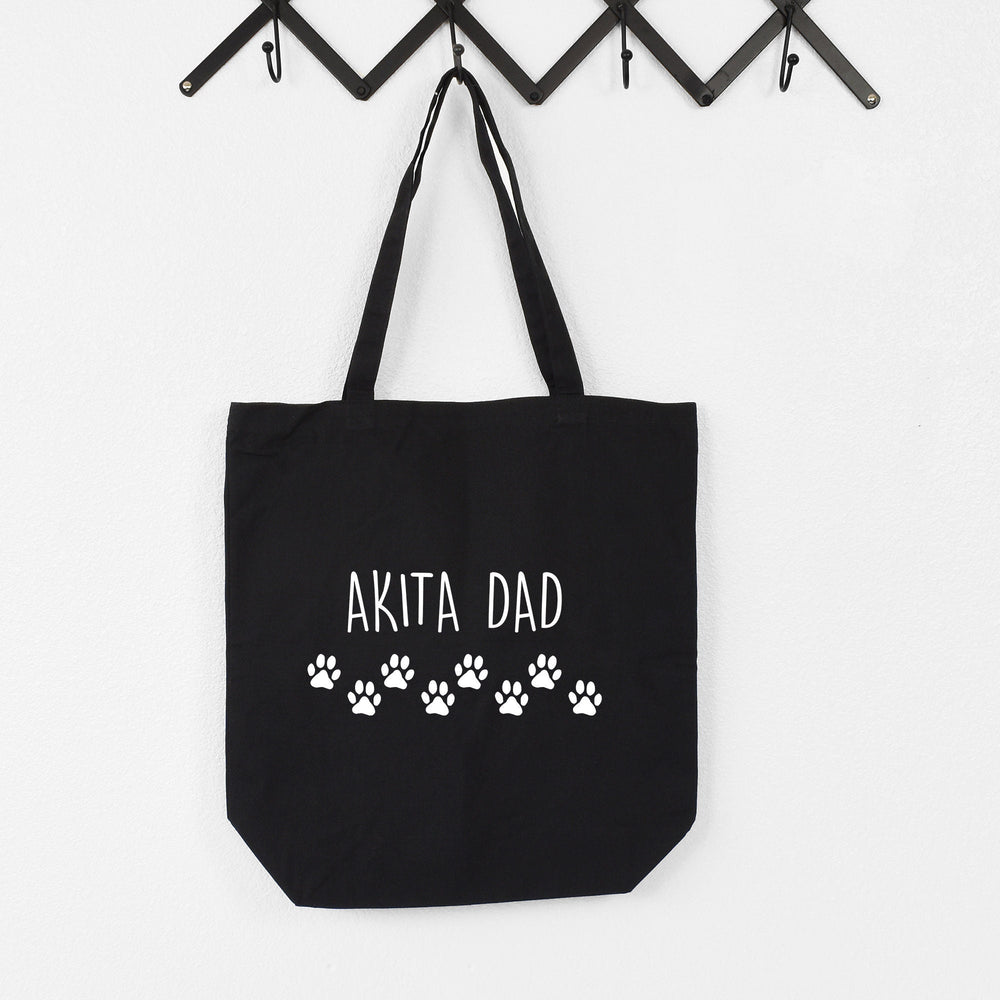 Akita tote bag, Akita dad, Akita papa, Akita gifts, Akita tote, Akita dad tote, Tote bag, Shopping bag, 2283