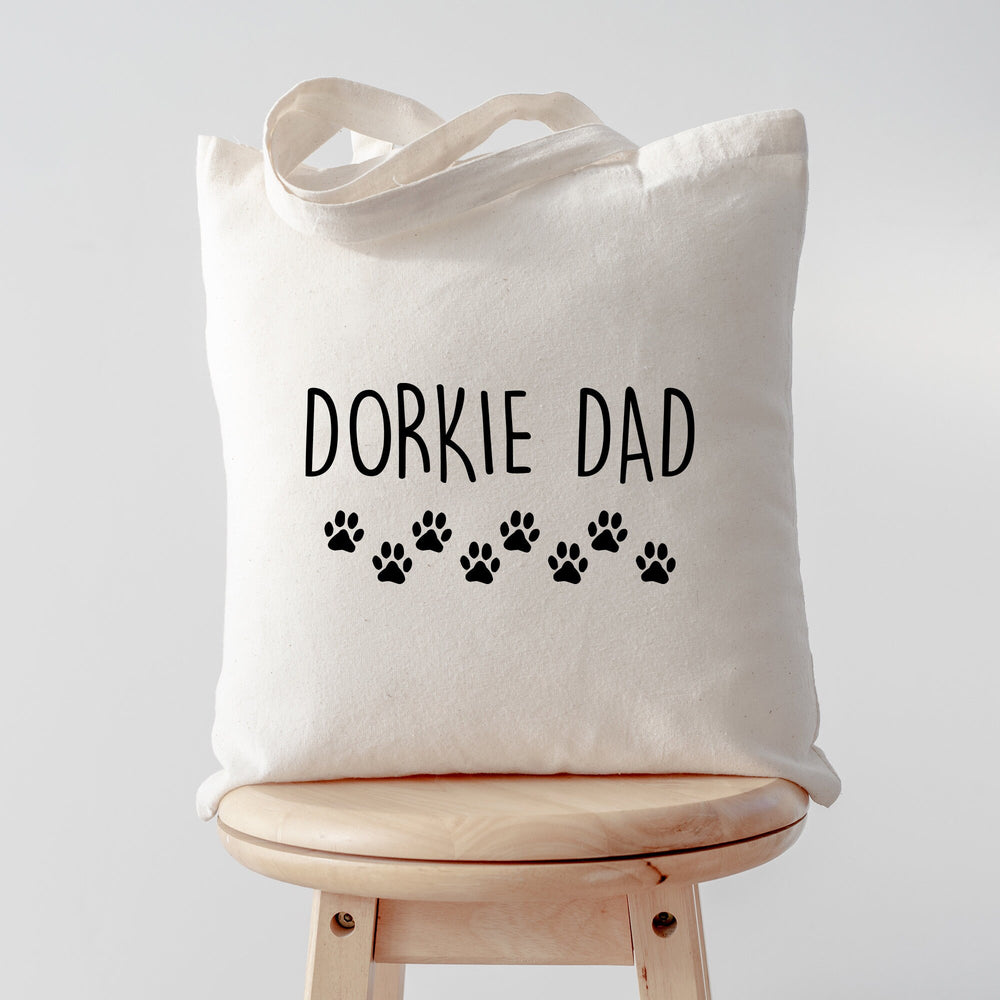 Dorkie tote bag, Dorkie dad, Dorkie papa, Dorkie gifts, Dorkie tote, Dorkie dad tote, Tote Bag, Shopping bag, 2979