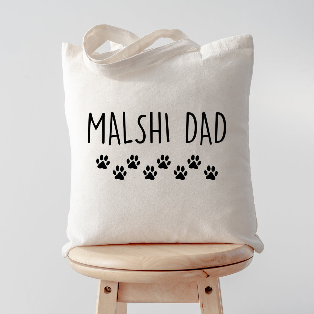 Malshi tote bag, Malshi dad, Malshi papa, Malshi gifts, Malshi tote, Malshi dad tote, Tote Bag, Shopping bag, 2980