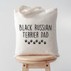 Black Russian Terrier tote bag, Black Russian Terrier dad, Black Russian Terrier gifts, Black Russian Terrier dad tote, Shopping bag, 3602