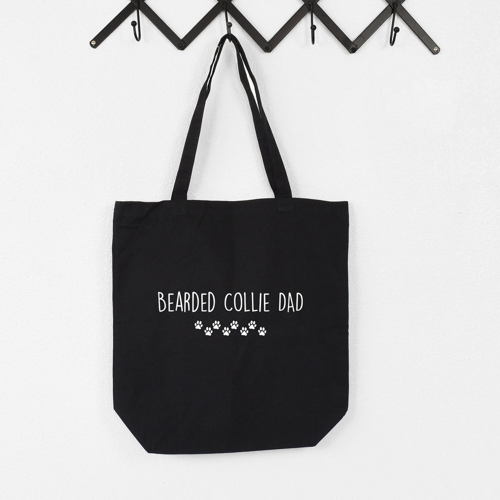 Bearded Collie tote bag, Bearded Collie dad, Bearded Collie papa, Bearded Collie gifts, Bearded Collie tote, Bearded Collie dad tote,  2456