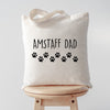 Amstaff tote bag, Amstaff dad, Amstaff papa, Amstaff gifts, Amstaff tote, Amstaff dad tote, Tote bag, Shopping bag, 2783