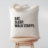 Eat Sleep Walk Staffy tote, Staffy Tote, Staffy gifts, Staffy mom, Staffy dad, Tote bag, Shopping bag, 3516