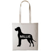 Great dane dog tote bag gift custom tote bag canvas cotton personalized print long handle large shopping tote bag
