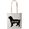 Cockapoo dog tote bag gift custom tote bag canvas cotton personalized print long handle large shopping tote bag
