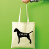 Dalmatian dog tote bag gift custom tote bag canvas cotton personalized print long handle large shopping tote bag