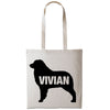 Australian shephard dog tote bag gift custom tote bag canvas cotton personalized print long handle large shopping tote bag