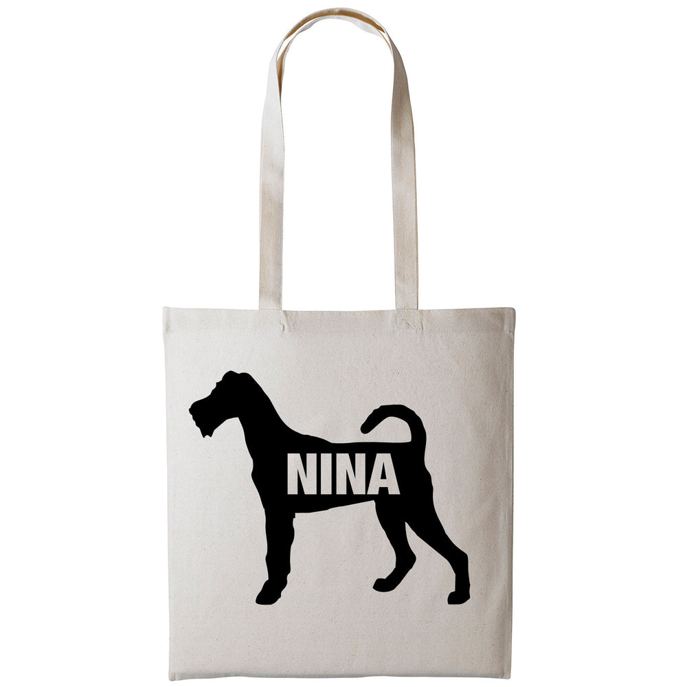 Irish terrier tote bag gift custom tote bag canvas cotton personalized print long handle large shopping tote bag