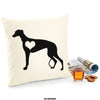 Greyhound cushion, dog pillow, Greyhound pillow, cover cotton canvas print, dog lover gift for her 40 x 40 50 x 50 213