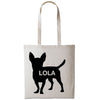 Chihuahua dog tote bag gift custom tote bag canvas cotton personalized print long handle large shopping tote bag