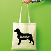 English springer spaniel dog tote bag gift custom tote bag canvas cotton personalized print long handle large shopping tote bag