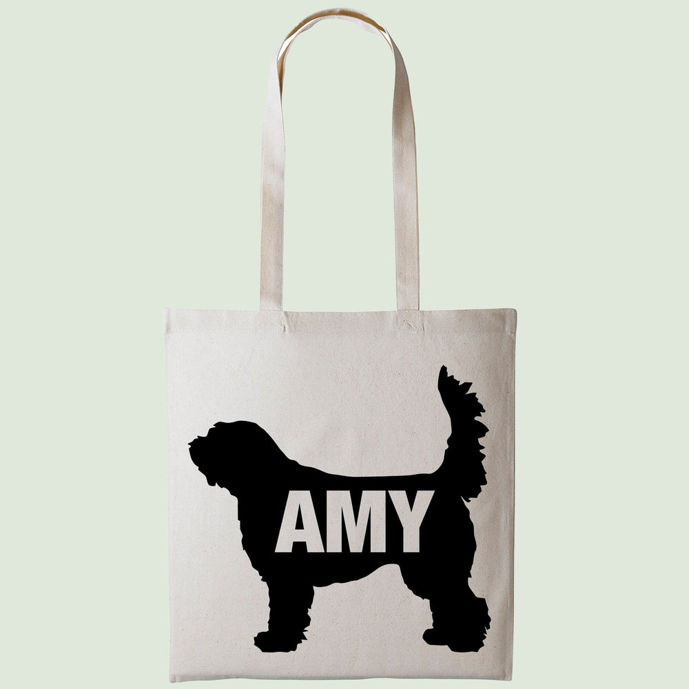 Otterhound tote bag gift custom tote bag canvas cotton personalized print long handle large shopping tote bag