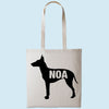 Manchester terrier tote bag gift custom tote bag canvas cotton personalized print long handle large shopping tote bag