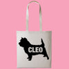 Cairn terrier tote bag gift custom tote bag canvas cotton personalized print long handle large shopping tote bag