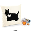 Scottish terrier cushion, dog pillow, Scottish terrier pillow, cover cotton canvas print, dog lover gift for her 40 x 40 50 x 50 446