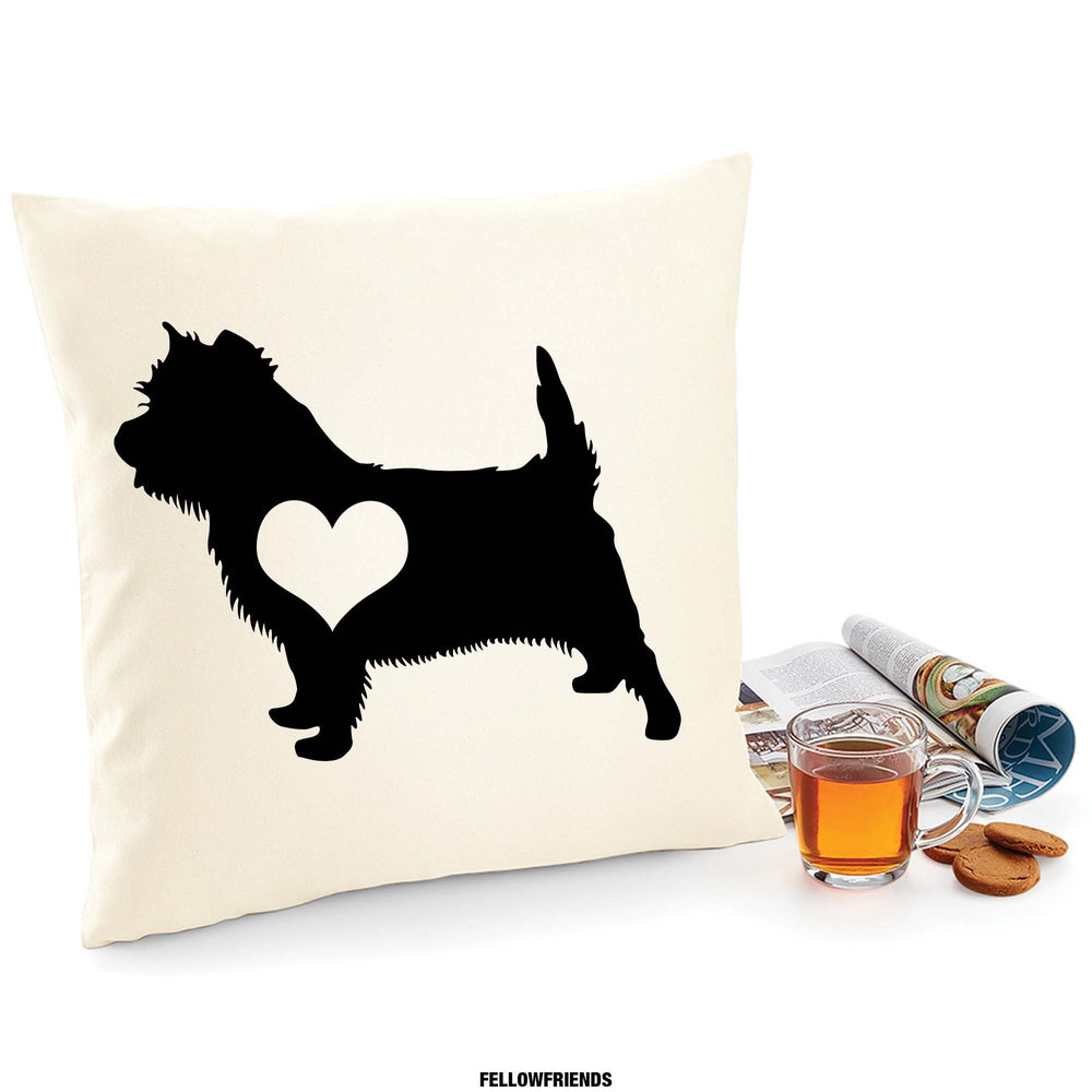 Cairn terrier cushion, dog pillow, Cairn terrier pillow, cover cotton canvas print, dog lover gift for her 40 x 40 50 x 50 196