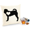 Shar pei cushion, dog pillow, shar pei pillow cover cotton canvas print, dog lover gift for her 40 x 40 50 x 50 444
