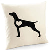 Weimaraner cushion, dog pillow, weimaraner pillow cover cotton canvas print, dog lover gift for her 40x40 50x50 153