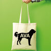 Akbash dog tote bag gift custom tote bag canvas cotton personalized print long handle large shopping tote bag