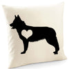 White shepherd cushion, dog pillow, white shepherd pillow cover cotton canvas print, dog lover gift for her 40x40 50x50 315