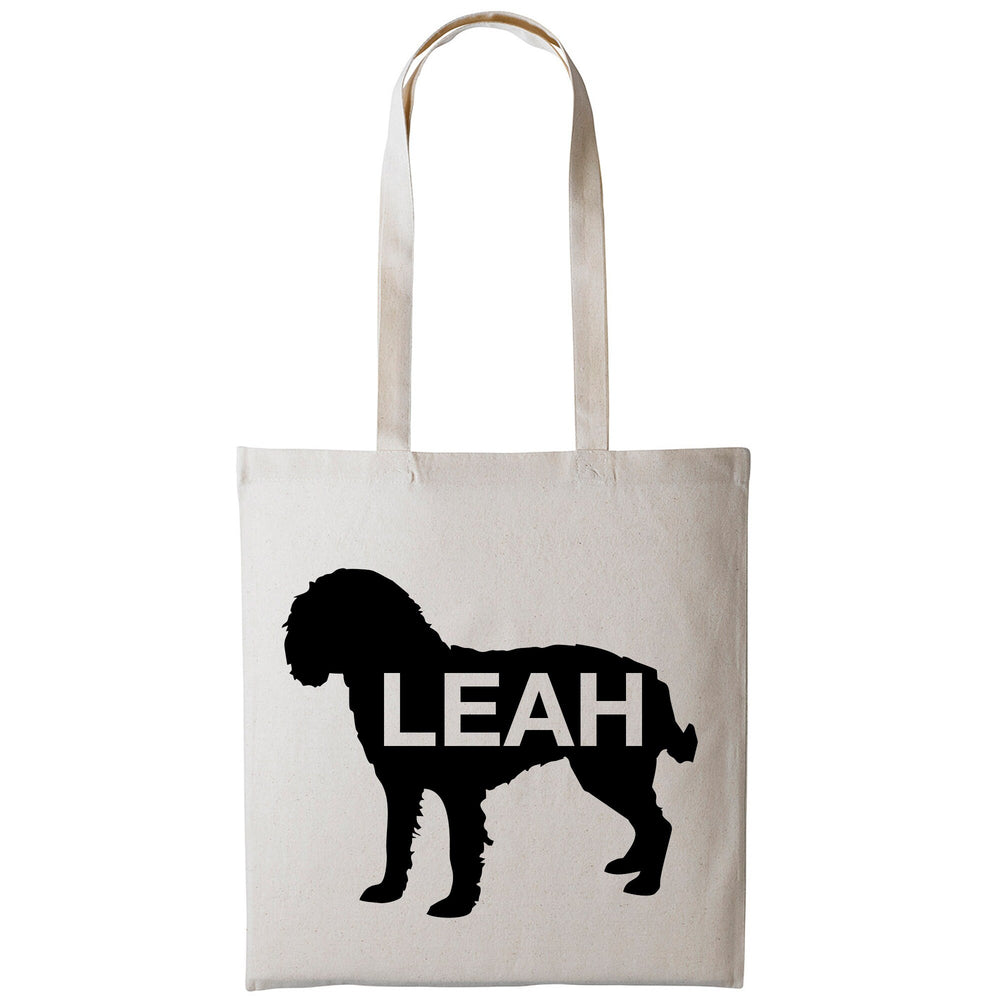 American water hound dog tote bag gift custom tote bag canvas cotton personalized print long handle large shopping tote bag