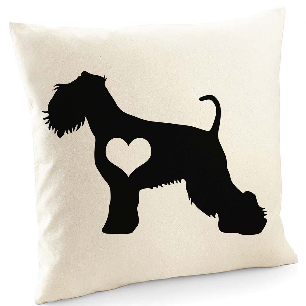 Miniature schnauzer cushion, dog pillow, miniature schnauzer pillow, cover cotton canvas print, dog lover gift for her 40 x 40 50 x 50 209