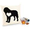 St bernard cushion, dog pillow, st bernard pillow, cover cotton canvas print, dog lover gift for her 40 x 40 50 x 50 425