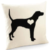 Anglo francis de petite venerie cushion, Anglo francis venerie pillow, cover cotton canvas print, dog lover gift for her 40x40 50x50 230