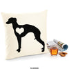 Whippet cushion, dog pillow, whippet pillow, cover cotton canvas print, dog lover gift for her 40x40 50x50 152