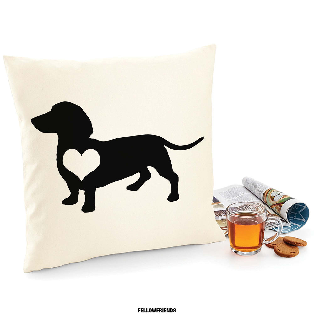 Dachshund cushion, dachshund pillow, cover cotton canvas print, dog lover gift for her 40 x 40 50 x 50