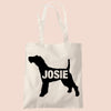 Welsh terrier tote bag gift custom tote bag canvas cotton personalized print long handle large shopping tote bag