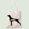 Weimaraner tote bag gift custom tote bag canvas cotton personalized print long handle large shopping tote bag