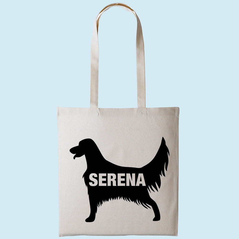 English setter tote bag gift custom tote bag canvas cotton personalized print long handle large shopping tote bag